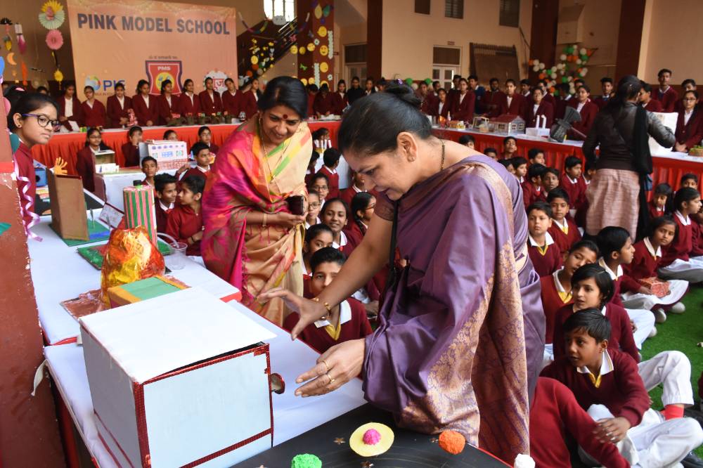 Music and activity learning at Pink Model School Bikaner